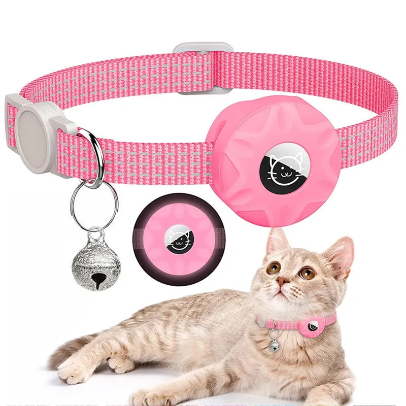 Cat Collar with Tracker Holder