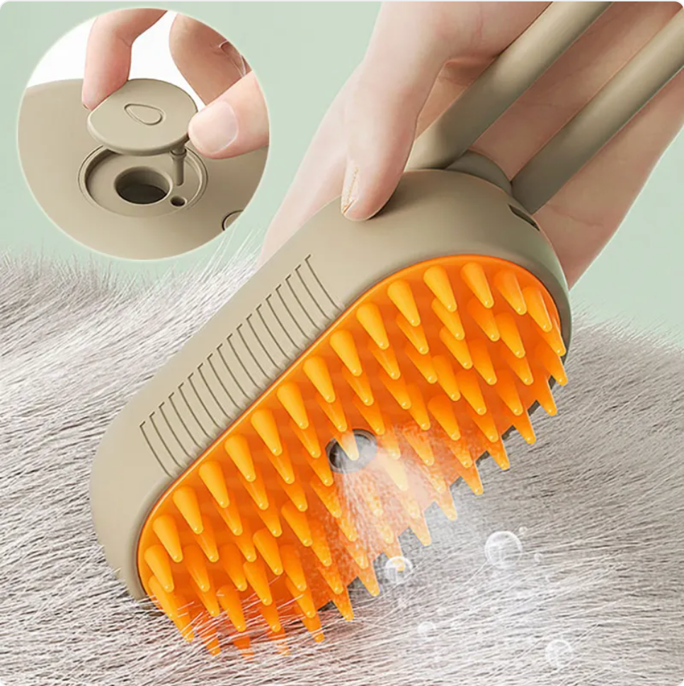 3-in-1 Mist Grooming Brush for Cats & Dogs