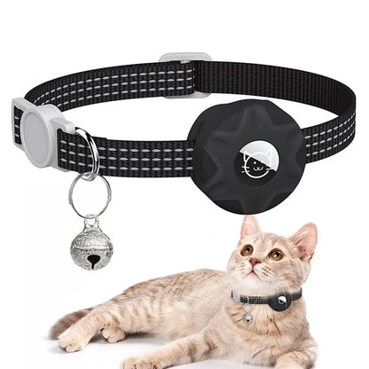 Cat collar with tracker holder