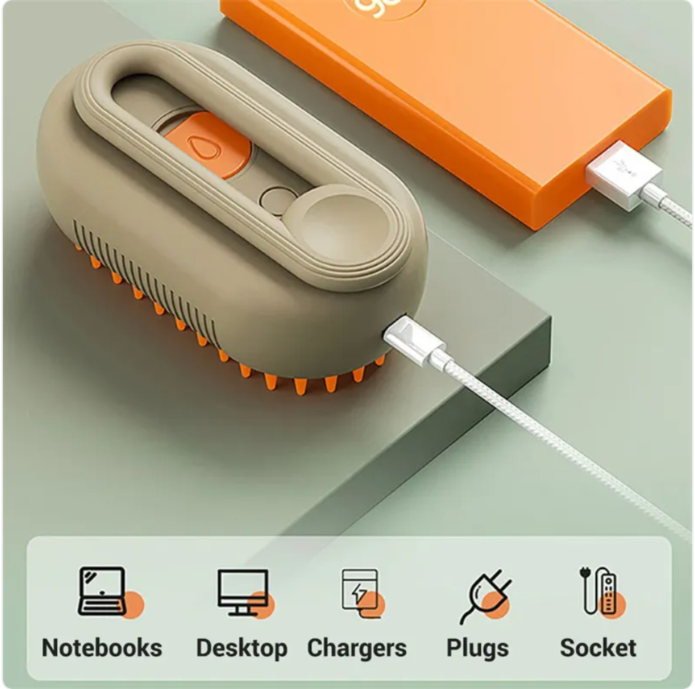 3-in-1 Mist Grooming Brush for Cats & Dogs