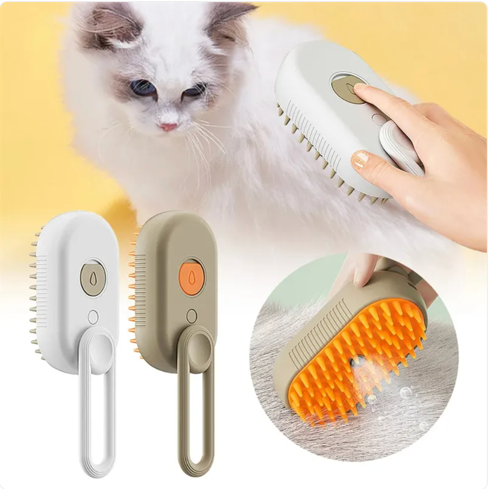3-in-1 Mist Grooming Brush for Cats & Dogs
