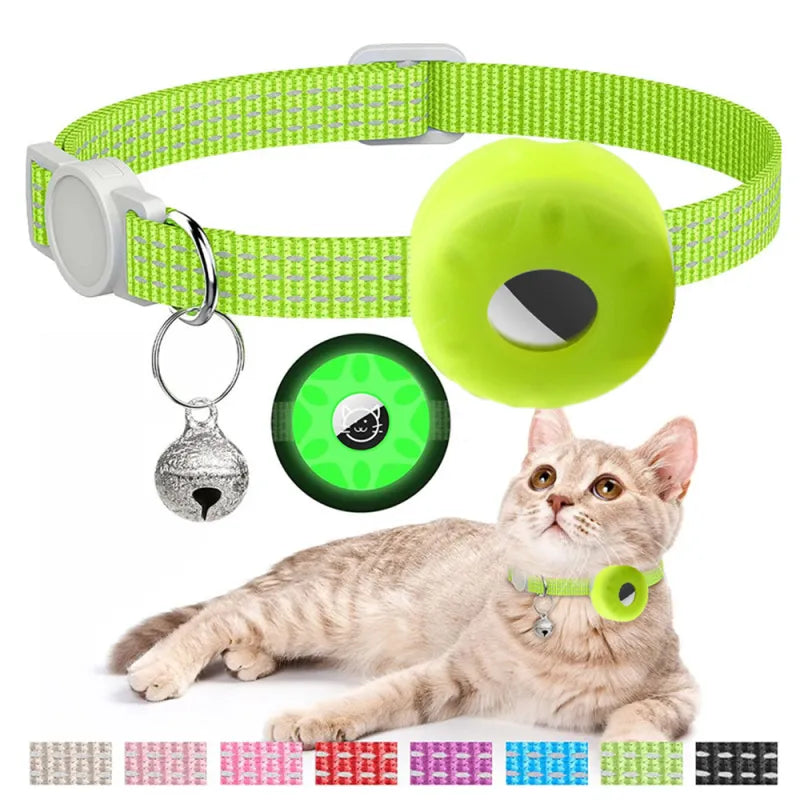 Cat Collar with Tracker Holder