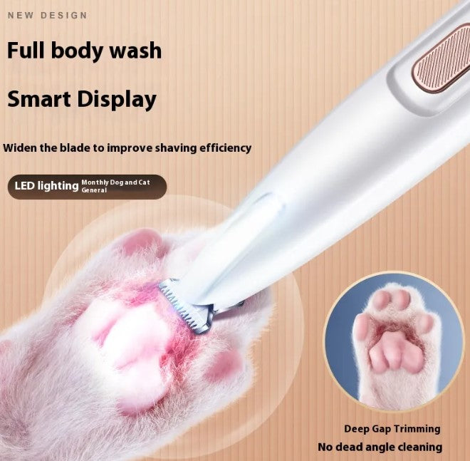 Waterproof Paw Trimmer with LED Light