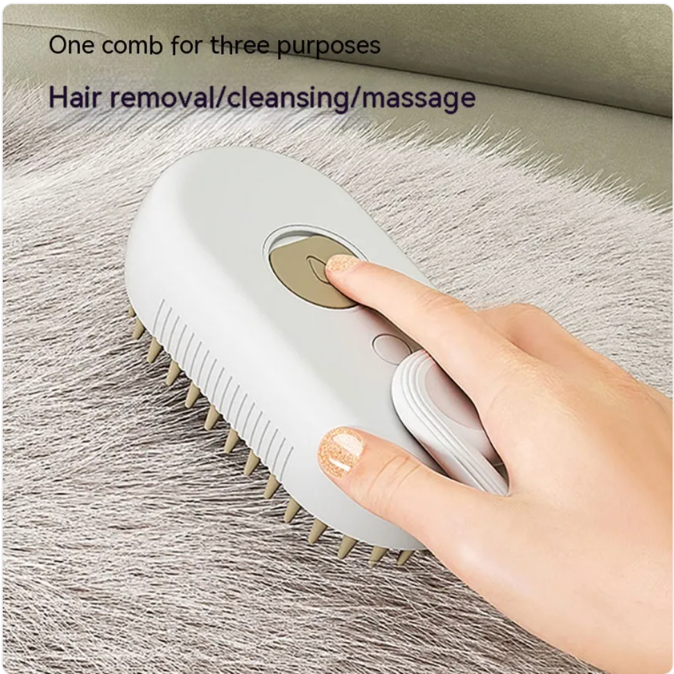 3-in-1 Mist Grooming Brush for Cats & Dogs