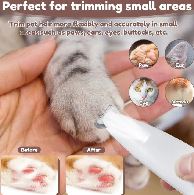Waterproof Paw Trimmer with LED Light