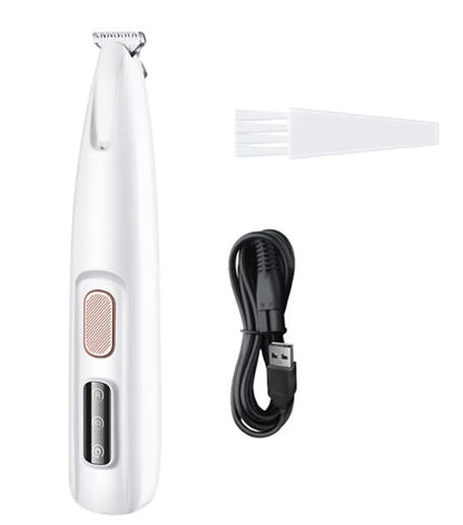 Paw trimmer trimming fur between paw pads
