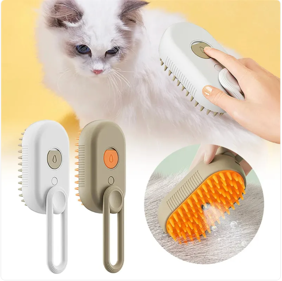 3-in-1 Mist Grooming Brush for Cats & Dogs
