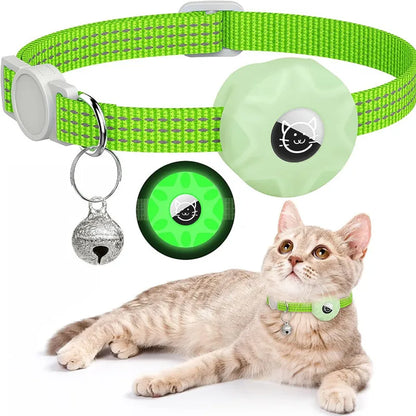Cat Collar with Tracker Holder