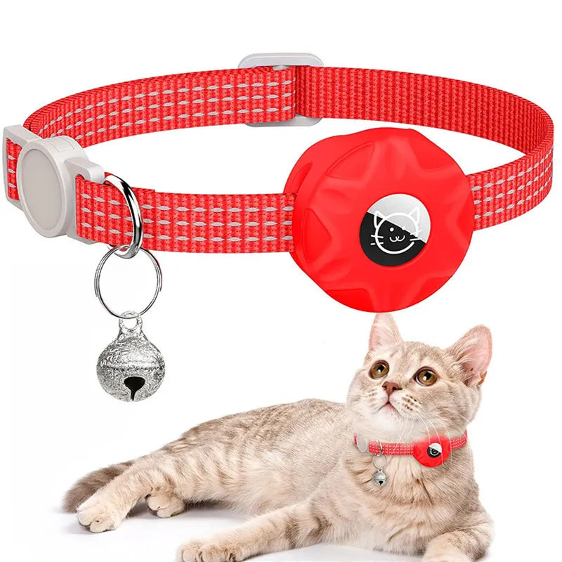 Cat Collar with Tracker Holder